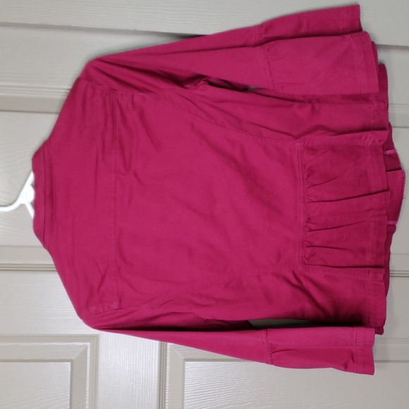 Sonoma life + style petite orchid hot pink boho blazer jacket size small petite - Picture 5 of 5